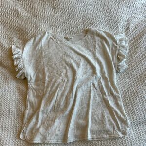 Max Studio ruffle sleeve tee